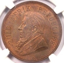 Penny Zar Sudafrica 1892 KM-2