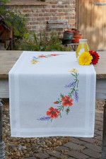 Punto Croce Prestampato Centrotavola Fiori E Lavanda Biancheria Da Tavola Set Fa