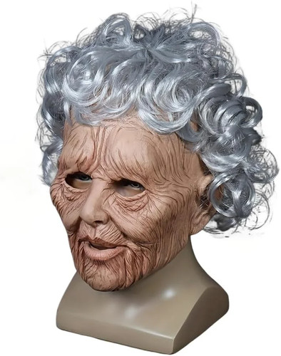 Maschera vecchia signora - signora, con