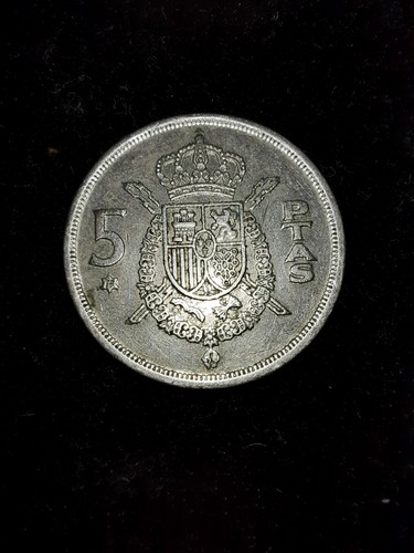 Moneta spagna ptas 1975 - spagna, 5