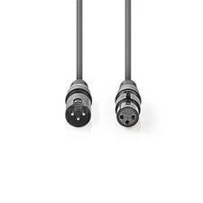 CAVO AUDIO  XLR M/F  1,5MT. GRIGIO
