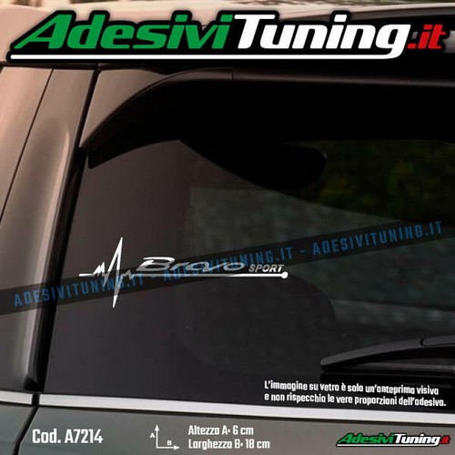 Adesivo bravo fiat sport - adesivo,