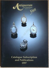 Rivista Orologi di Antiquorum Casa d'Aste Vox 1997 Catalogue Subscription and 