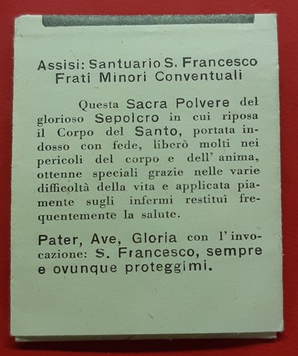 Raro santino reliquia san - reliquia,