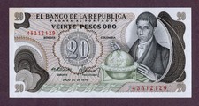 Banconota COLOMBIA 20 PESOS