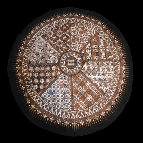 Tovaglia rotonda tessile batik - rotonda,
