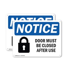 (2 Pack) Door Must Be Locked