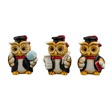 12X Gufo Gufetto in resina con