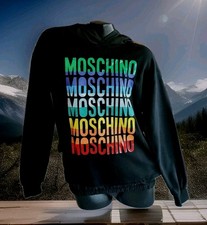 Felpa Nera Moschino Unisex Taglia XS