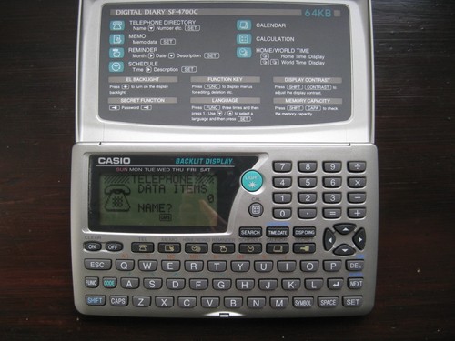 Diario digitale casio - diario, sf-4700c