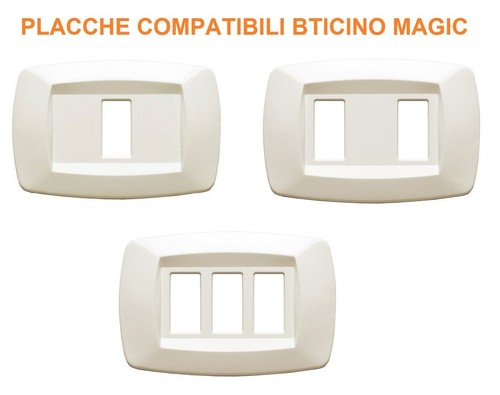 Placca avorio compatibile - placca,