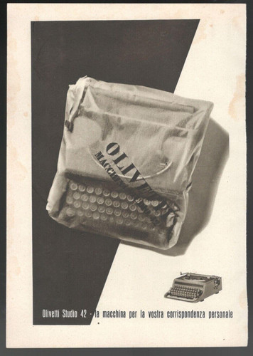 Olivetti pubblicità 1942 - pubblicità,
