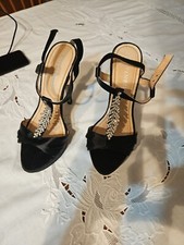 Sandali Neri Con Tacco 12 Cm