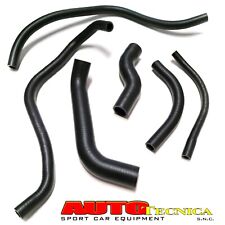 KIT 6 TUBI ACQUA AUTOBIANCHI A112 ABARTH SET MANICOTTI SILICONE COLORE NERO NEW