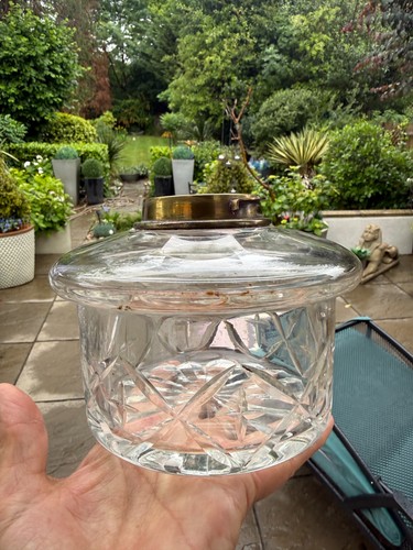 Antique clear cut - cut, glass