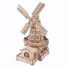 GuDoQi Puzzle 3D Legno, Mulino a Vento Olandese Modello Kit per Adulti e (Q6S)