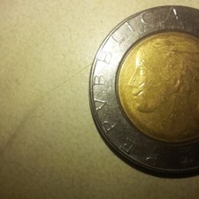 Moneta 500 lire repubblica - moneta,