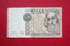 BANCONOTA 1000 LIRE MARCO POLO 1982 CIRCOLATA VINTAGE MOLTO DA COLLEZIONE