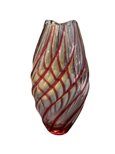 Vaso cristallo righe - , e