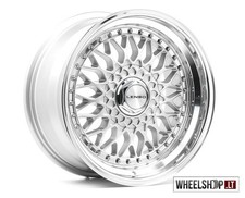 Cerchi in lega Lenso BSX BMW E30 R17 4x100 4x 17 pollici Silver Lip 7.5J ET20...