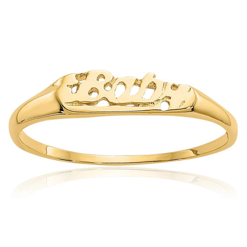 Anello oro giallo massiccio - anello,