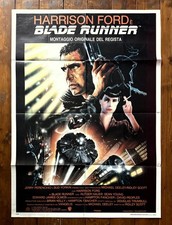 MANIFESTO POSTER AFFICHE CINEMA BLADE RUNNER FORD SCI-FI CULT FILM FANTASCIENZA