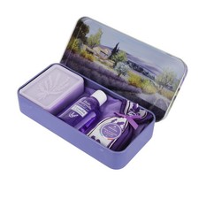 Saponetta, olio e fiori lavanda cofanetto regalo provenzale multicolore