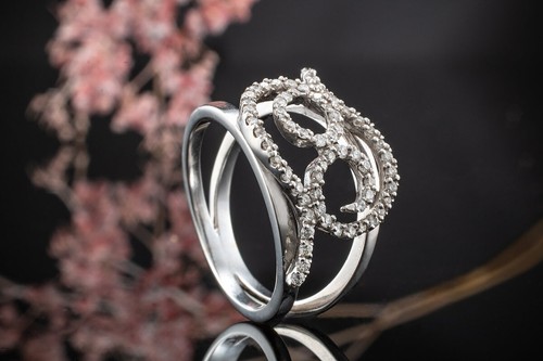 Anello design diamanti - anello,