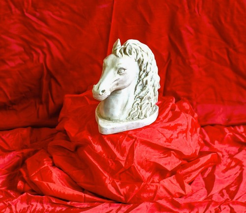 Scultura testa cavallo - scultura, di