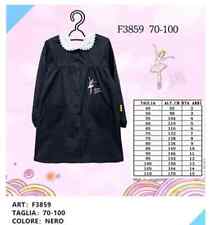 GREMBIULE SCUOLA ELEMENTARE BAMBINA FEMMINA NERO UNIFORME SCUOLA  ART A3859