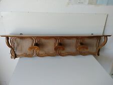 Antico Attaccapanni  In Legno Vintage Appendiabiti Come Da Foto 108x19 H26 Cm.