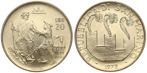 San marino lire 1972 2001 - marino,