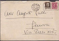 Italia Regno 20 c. marca da bollo rossa con 30c imperiale su lettera1926 da Roma