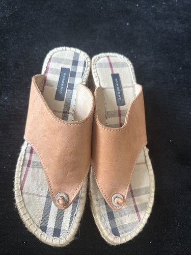 Burberry zeppa espadrillas