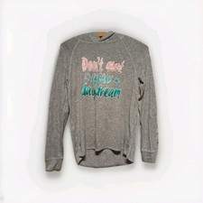 Maglione bambina H&M 158 164 grigio cappuccio stampa frontale sottile manica lunga teenie hoody F2