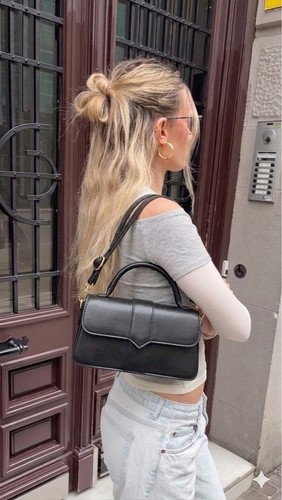 Borsa nera flap - nera, bag