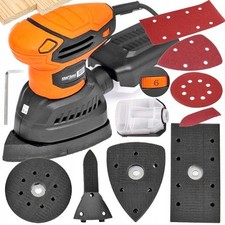 Levigatrice Orbitale Multifunzione 4 in 1 Per Superfici Legno e Metallo 1200W