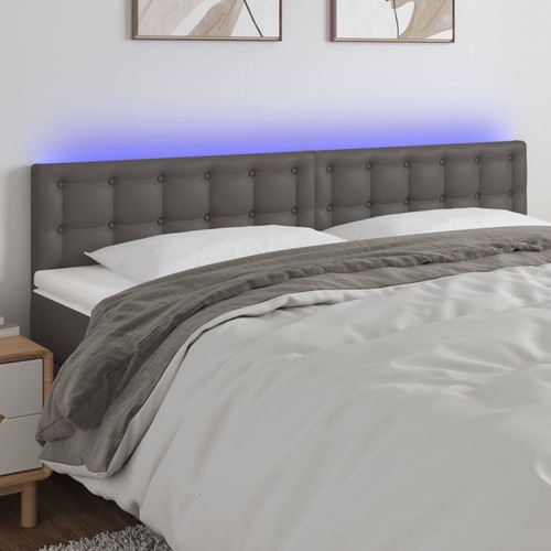 Vidaxl testiera led grigio - vidaxl,