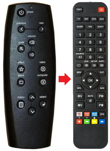 Telecomando adatto per infocus - adatto,