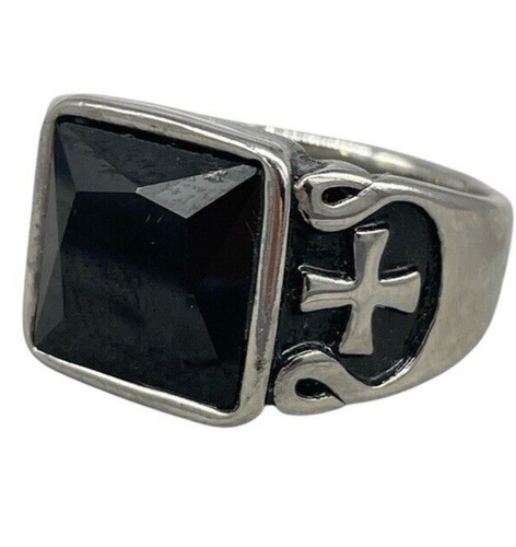 Anello uomo pietra nera - anello,