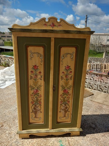 Armadio tirolese dipinto fine - armadio,