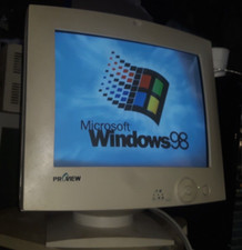 Monitor CRT Vintage 15" Proview 572M Ottimo Retro Gaming Divertente 🎮🕹️👾