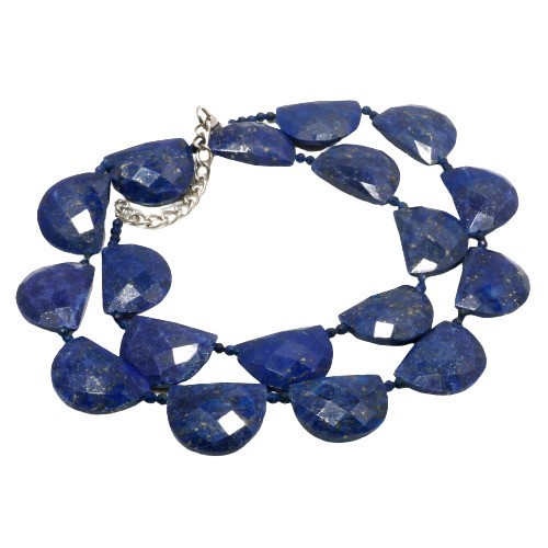 Collana perline lapislazzuli - collana,