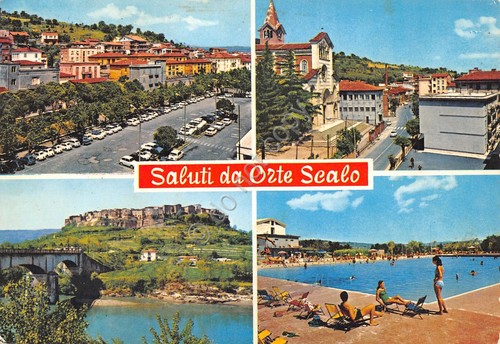 Cartolina orte scalo vedute - orte,