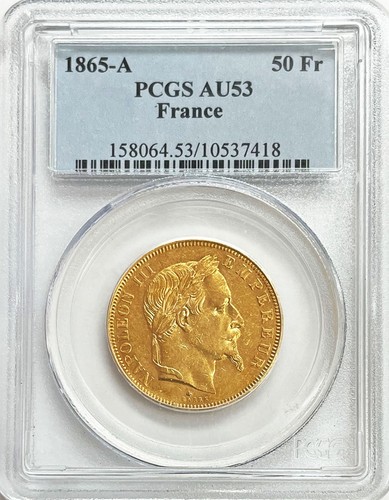 1865 oro francia franchi - francia,