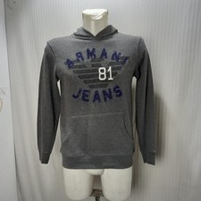 Articolo e4705 felpa uomo Armani Jeans grigia, taglia M, ascelle 48cm, spalle 44
