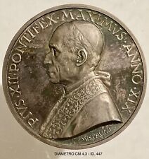 PAPA PIO XII° PONTEFICE MAX MEDAGLIA ANNUALE A.XIX° 1957 OPUS MISTRUZZI