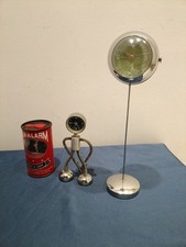 3 X Orologio Da Tavolo Space Age Robot Lattina Ball Anni 80 Vintage Collezione