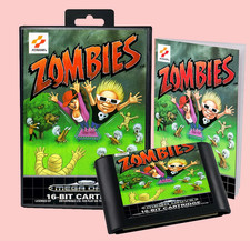 Carta da gioco Zombies Ate My Neighbors EUR per SEGA Mega Drive + Box e manuale