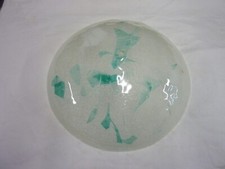 Plafoniera in vetro e abajour ceramica